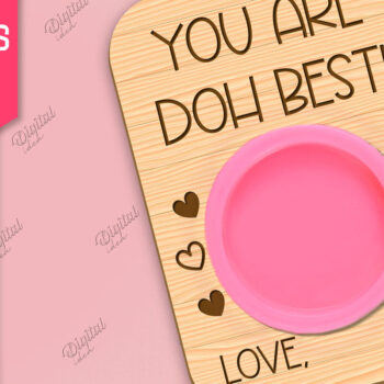 Intra απο ξύλο plywood 3mm-4mm πάχος – Valentines Doh Holder Δίασταση  20x20 cm INTRAFABR-85065967 - Image 1