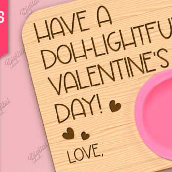 Intra απο ξύλο plywood 3mm-4mm πάχος – Πακέτο κοπής με λέιζερ Valentines Doh Holders Δίασταση  20x20 cm INTRAFABR-85067352 - Image 4