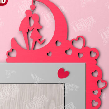 Intra απο ξύλο plywood 3mm-4mm πάχος – Πακέτο γωνιών για την πόρτα του Αγίου Βαλεντίνου | CNC Δίασταση  20x20 cm INTRAFABR-110189112 - Image 3