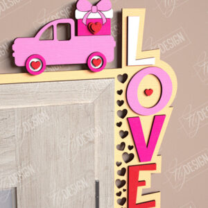 Intra απο ξύλο plywood 3mm-4mm πάχος – Γωνιές για τις πόρτες του Αγίου Βαλεντίνου | Διακόσμηση τοίχου Δίασταση  40x30 cm INTRAFABR-110270127