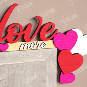 Intra απο ξύλο plywood 3mm-4mm πάχος – Γωνιές για τις πόρτες του Αγίου Βαλεντίνου | Διακόσμηση τοίχου Δίασταση  40x30 cm INTRAFABR-110270138