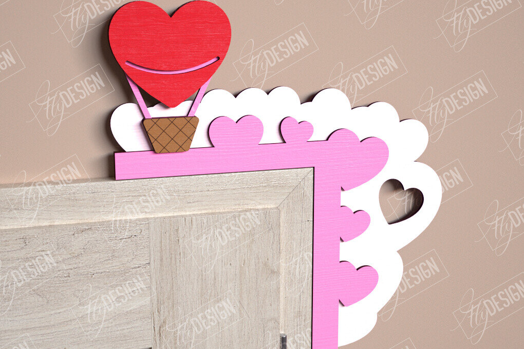 Intra απο ξύλο plywood 3mm-4mm πάχος – Γωνιές για τις πόρτες του Αγίου Βαλεντίνου | Διακόσμηση τοίχου Δίασταση  40x30 cm INTRAFABR-110270158