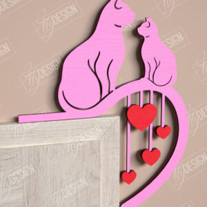 Intra απο ξύλο plywood 3mm-4mm πάχος – Γωνιές για τις πόρτες του Αγίου Βαλεντίνου | Διακόσμηση τοίχου Δίασταση  40x30 cm INTRAFABR-110270164