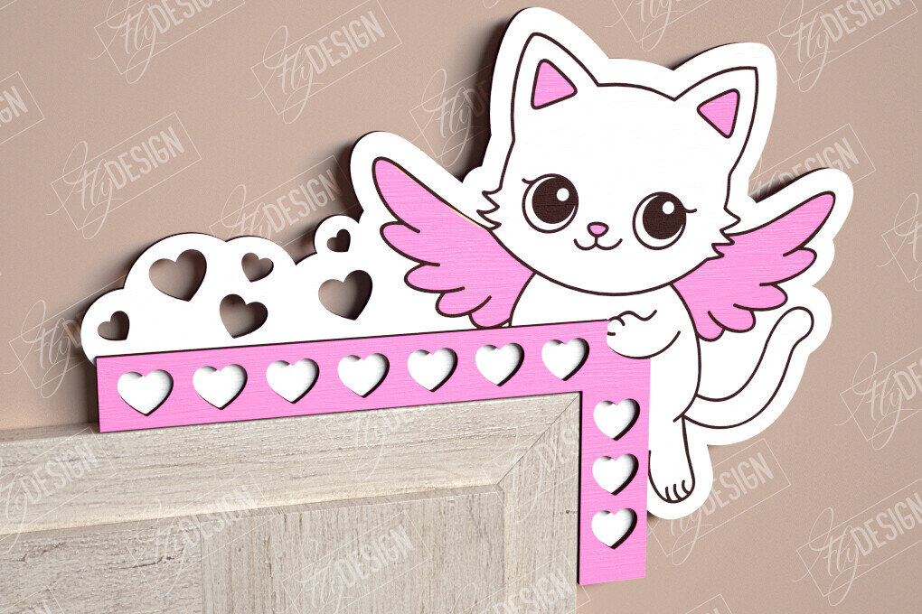 Intra απο ξύλο plywood 3mm-4mm πάχος – Γωνιές για τις πόρτες του Αγίου Βαλεντίνου | Διακόσμηση τοίχου Δίασταση  40x30 cm INTRAFABR-110270186