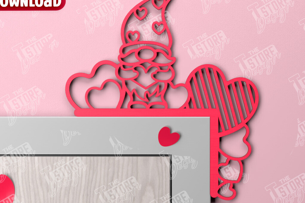 Intra απο ξύλο plywood 3mm-4mm πάχος – Γωνιές για τις πόρτες του Αγίου Βαλεντίνου | Διακόσμηση τοίχου Δίασταση  40x30 cm INTRAFABR-110743715