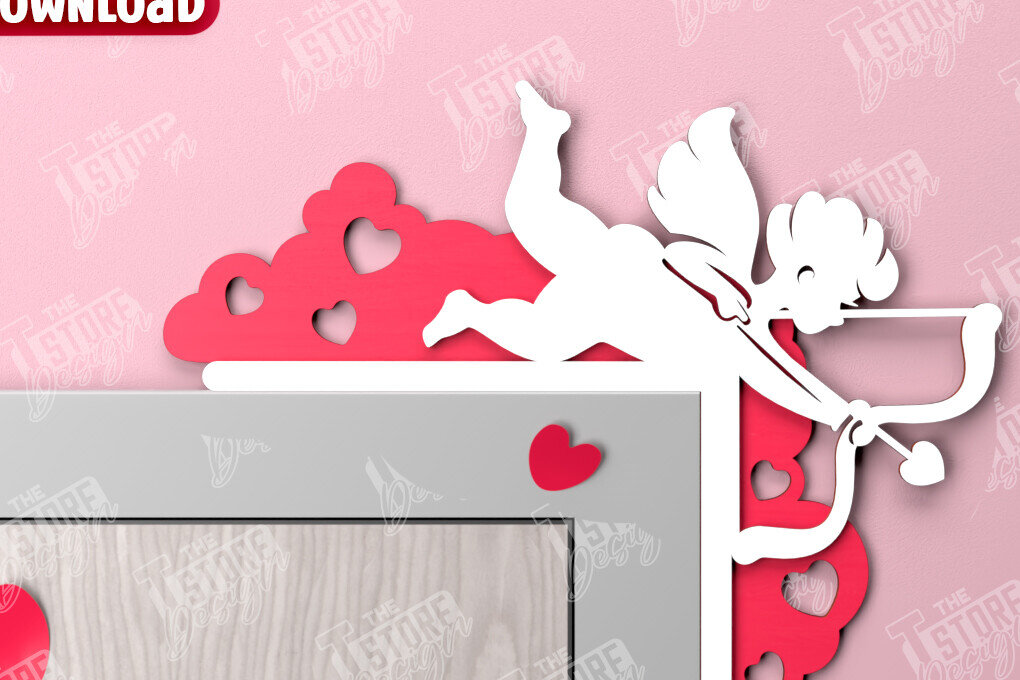 Intra απο ξύλο plywood 3mm-4mm πάχος – Γωνιές για τις πόρτες του Αγίου Βαλεντίνου | Διακόσμηση τοίχου Δίασταση  40x30 cm INTRAFABR-110743737