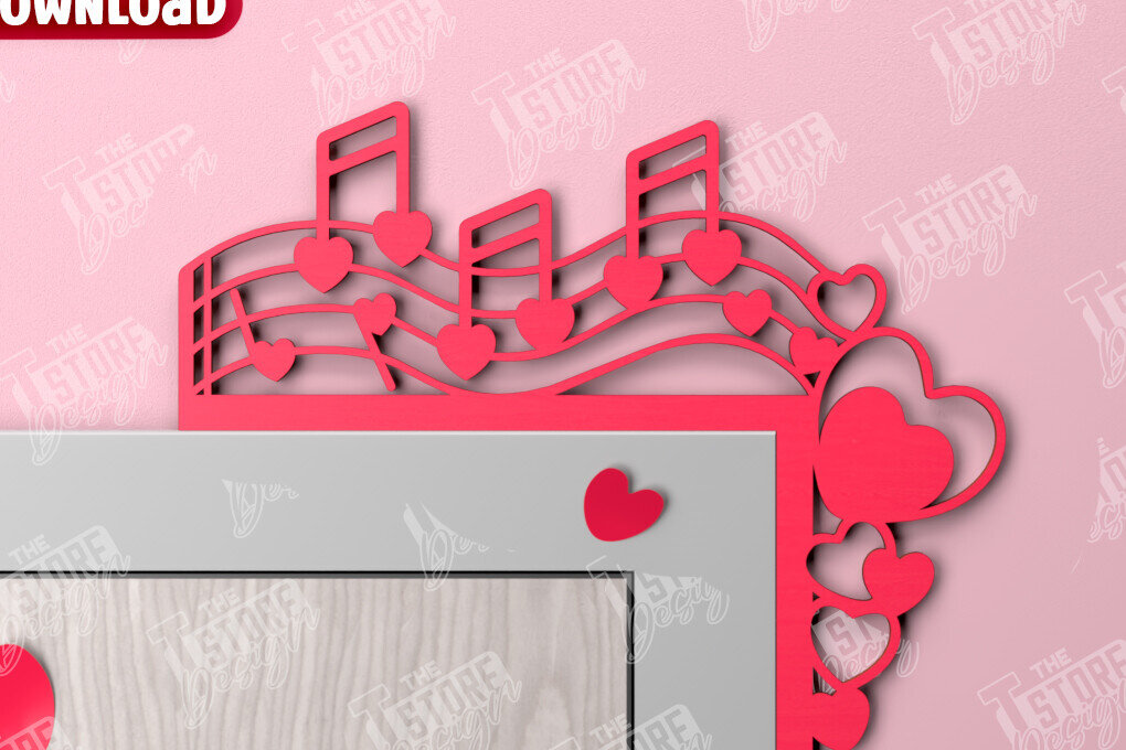 Intra απο ξύλο plywood 3mm-4mm πάχος – Γωνιές για τις πόρτες του Αγίου Βαλεντίνου | Διακόσμηση τοίχου Δίασταση  40x30 cm INTRAFABR-110743744