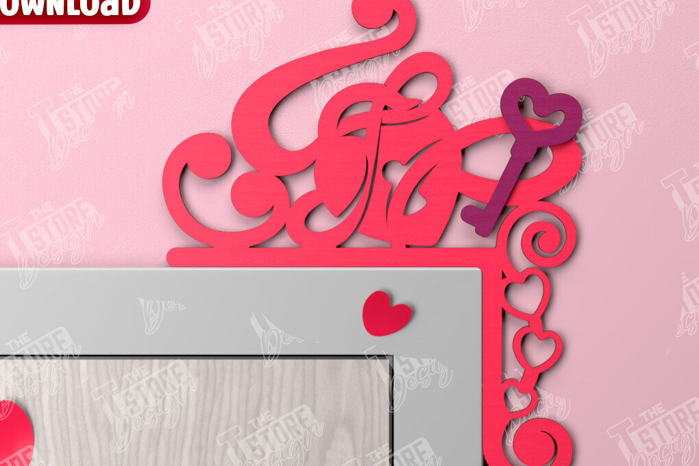 Intra απο ξύλο plywood 3mm-4mm πάχος – Γωνιές για τις πόρτες του Αγίου Βαλεντίνου | Διακόσμηση τοίχου Δίασταση  40x30 cm INTRAFABR-110188809