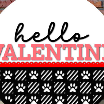 Intra απο ξύλο plywood 3mm-4mm πάχος – Πινακίδα Πόρτας Αγίου Βαλεντίνου Δίασταση  20x20 cm INTRAFABR-113940434 - Image 1