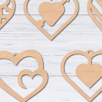 Intra απο ξύλο plywood 3mm-4mm πάχος – Σκουλαρίκια Valentine's | Δίασταση  5x5 cm INTRAFABR-49759056 - Image 4