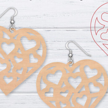 Intra απο ξύλο plywood 3mm-4mm πάχος – Σκουλαρίκια Valentine's | Δίασταση  5x5 cm INTRAFABR-49759056 - Image 8