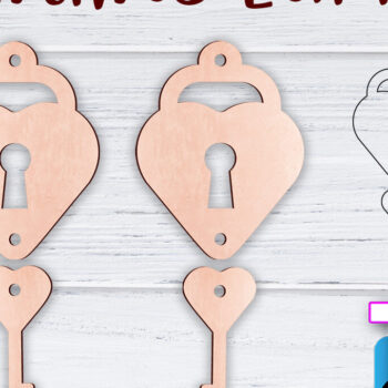 Intra απο ξύλο plywood 3mm-4mm πάχος – Σκουλαρίκια Valentine's | Δίασταση  5x5 cm INTRAFABR-49499201 - Image 1