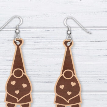 Intra απο ξύλο plywood 3mm-4mm πάχος – Σκουλαρίκια Valentine's | Δίασταση  5x5 cm INTRAFABR-49763414 - Image 1