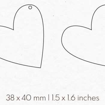 Intra απο ξύλο plywood 3mm-4mm πάχος – Σκουλαρίκια Valentine's | Δίασταση  5x5 cm INTRAFABR-57834082 - Image 2