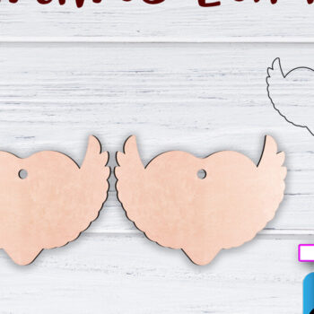 Intra απο ξύλο plywood 3mm-4mm πάχος – Σκουλαρίκια Valentine's | Δίασταση  5x5 cm INTRAFABR-49499382 - Image 1