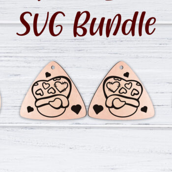 Intra απο ξύλο plywood 3mm-4mm πάχος – Σκουλαρίκια Valentine's | Δίασταση  5x5 cm INTRAFABR-49498903 - Image 4