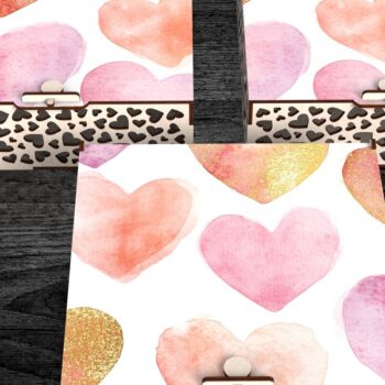 Intra απο ξύλο plywood 3mm-4mm πάχος – Κουτί δώρου Αγίου Βαλεντίνου Δίασταση  20x20 cm INTRAFABR-114392533 - Image 1