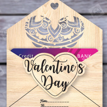 Intra απο ξύλο plywood 3mm-4mm πάχος – Πακέτο θήκης δωροκάρτας του Αγίου Βαλεντίνου Δίασταση  20x20 cm INTRAFABR-113939498 - Image 4