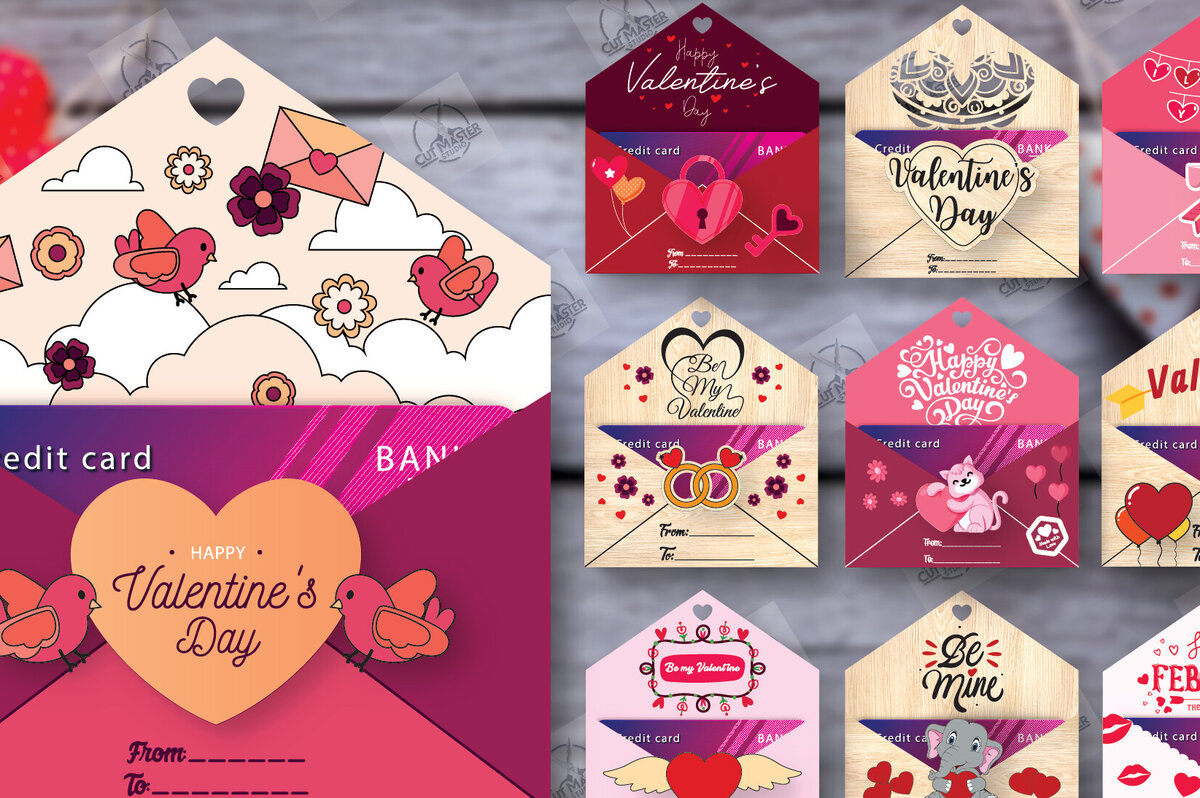 Intra απο ξύλο plywood 3mm-4mm πάχος – Πακέτο θήκης δωροκάρτας του Αγίου Βαλεντίνου Δίασταση  20x20 cm INTRAFABR-113939533