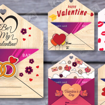 Intra απο ξύλο plywood 3mm-4mm πάχος – Πακέτο θήκης δωροκάρτας του Αγίου Βαλεντίνου Δίασταση  20x20 cm INTRAFABR-113939478 - Image 2