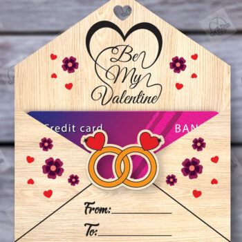 Intra απο ξύλο plywood 3mm-4mm πάχος – Πακέτο θήκης δωροκάρτας του Αγίου Βαλεντίνου Δίασταση  20x20 cm INTRAFABR-113939478 - Image 3