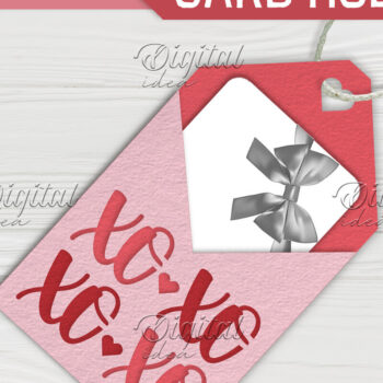 Intra απο ξύλο plywood 3mm-4mm πάχος – Ετικέτα κάτοχος δωροκάρτας του Αγίου Βαλεντίνου. Ξο Ξο Δίασταση  20x20 cm INTRAFABR-83082617 - Image 1