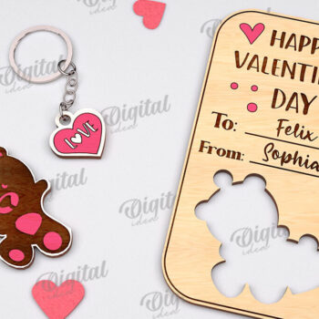 Intra απο ξύλο plywood 3mm-4mm πάχος – Δωροκάρτες Αγίου Βαλεντίνου Πακέτο κοπής με λέιζερ Δίασταση  20x20 cm INTRAFABR-111210586 - Image 5