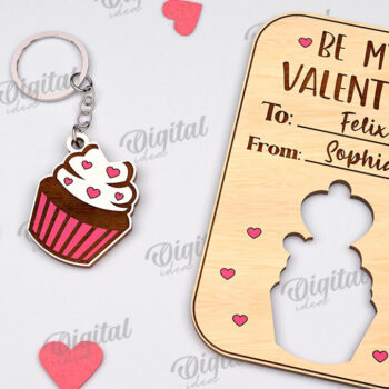 Intra απο ξύλο plywood 3mm-4mm πάχος – Δωροκάρτες Αγίου Βαλεντίνου Πακέτο κοπής με λέιζερ Δίασταση  20x20 cm INTRAFABR-111210586 - Image 6