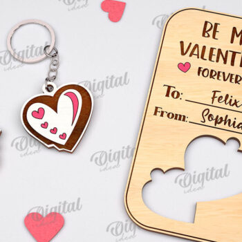 Intra απο ξύλο plywood 3mm-4mm πάχος – Δωροκάρτες Αγίου Βαλεντίνου Πακέτο κοπής με λέιζερ Δίασταση  20x20 cm INTRAFABR-111210586 - Image 7