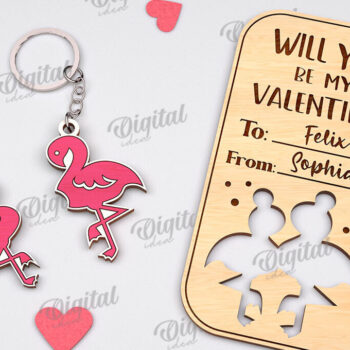 Intra απο ξύλο plywood 3mm-4mm πάχος – Δωροκάρτες Αγίου Βαλεντίνου Πακέτο κοπής με λέιζερ Δίασταση  20x20 cm INTRAFABR-111210586 - Image 11