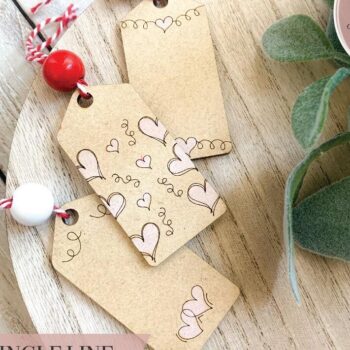 Intra απο ξύλο plywood 3mm-4mm πάχος – Πακέτο ετικετών δώρου Αγίου Βαλεντίνου Δίασταση  20x20 cm INTRAFABR-74519024 - Image 4