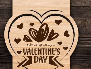 Intra απο ξύλο plywood 3mm-4mm πάχος – Ετικέτες δώρου Αγίου Βαλεντίνου Δέσμη κοπής με λέιζερ Δίασταση  20x20 cm INTRAFABR-87414929 - Image 5