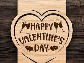 Intra απο ξύλο plywood 3mm-4mm πάχος – Ετικέτες δώρου Αγίου Βαλεντίνου Δέσμη κοπής με λέιζερ Δίασταση  20x20 cm INTRAFABR-87414929 - Image 6