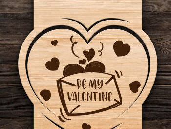 Intra απο ξύλο plywood 3mm-4mm πάχος – Ετικέτες δώρου Αγίου Βαλεντίνου Δέσμη κοπής με λέιζερ Δίασταση  20x20 cm INTRAFABR-87414929 - Image 7