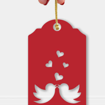 Intra απο ξύλο plywood 3mm-4mm πάχος – Ετικέτες δώρου Αγίου Βαλεντίνου Αρχείο κοπής με λέιζερ Δίασταση  20x20 cm INTRAFABR-54561891 - Image 1