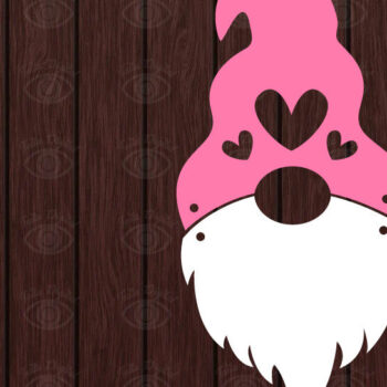 Intra απο ξύλο plywood 3mm-4mm πάχος – Πακέτο με σκουλαρίκια Valentines Gnome Δίασταση  5x5 cm INTRAFABR-51340113 - Image 4