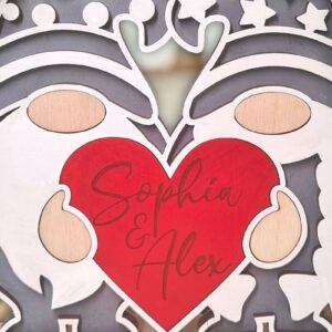 Intra απο ξύλο plywood 3mm-4mm πάχος – Valentines Gnome στο Stand Δίασταση  20x20 cm INTRAFABR-87169351