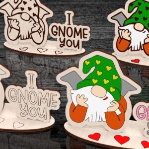 Intra απο ξύλο plywood 3mm-4mm πάχος – Δώρο λέιζερ Valentines Gnome DXF Δίασταση  20x20 cm INTRAFABR-113371960