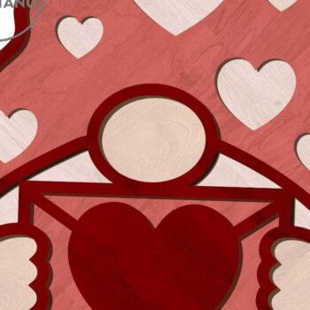 Intra απο ξύλο plywood 3mm-4mm πάχος – Valentine's Gnomes Bundle Multilayer Tem Δίασταση 20x20 cm INTRAFABR-86440975 - Image 5