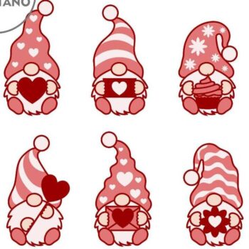 Intra απο ξύλο plywood 3mm-4mm πάχος – Valentine's Gnomes Bundle Multilayer Tem Δίασταση 20x20 cm INTRAFABR-86440975 - Image 8