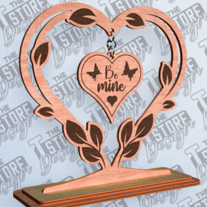 Intra απο ξύλο plywood 3mm-4mm πάχος –  βάσης κρεμαστό καρδιών του Αγίου Βαλεντίνου Δίασταση  20x20 cm INTRAFABR-81249480