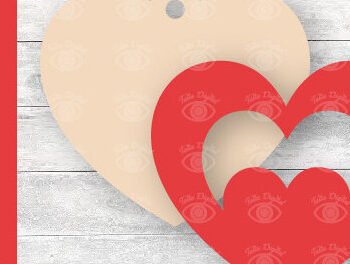 Intra απο ξύλο plywood 3mm-4mm πάχος – Ετικέτες δώρου Κρεμαστές καρδιές Αγίου Βαλεντίνου Δίασταση  20x20 cm INTRAFABR-88211260 - Image 3