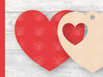 Intra απο ξύλο plywood 3mm-4mm πάχος – Ετικέτες δώρου Κρεμαστές καρδιές Αγίου Βαλεντίνου Δίασταση  20x20 cm INTRAFABR-88211260 - Image 4