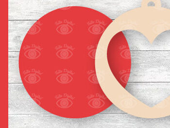 Intra απο ξύλο plywood 3mm-4mm πάχος – Ετικέτες δώρου Κρεμαστές καρδιές Αγίου Βαλεντίνου Δίασταση  20x20 cm INTRAFABR-88211260 - Image 7