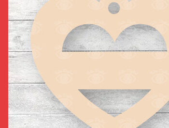 Intra απο ξύλο plywood 3mm-4mm πάχος – Ετικέτες δώρου Κρεμαστές καρδιές Αγίου Βαλεντίνου Δίασταση  20x20 cm INTRAFABR-88211260 - Image 8