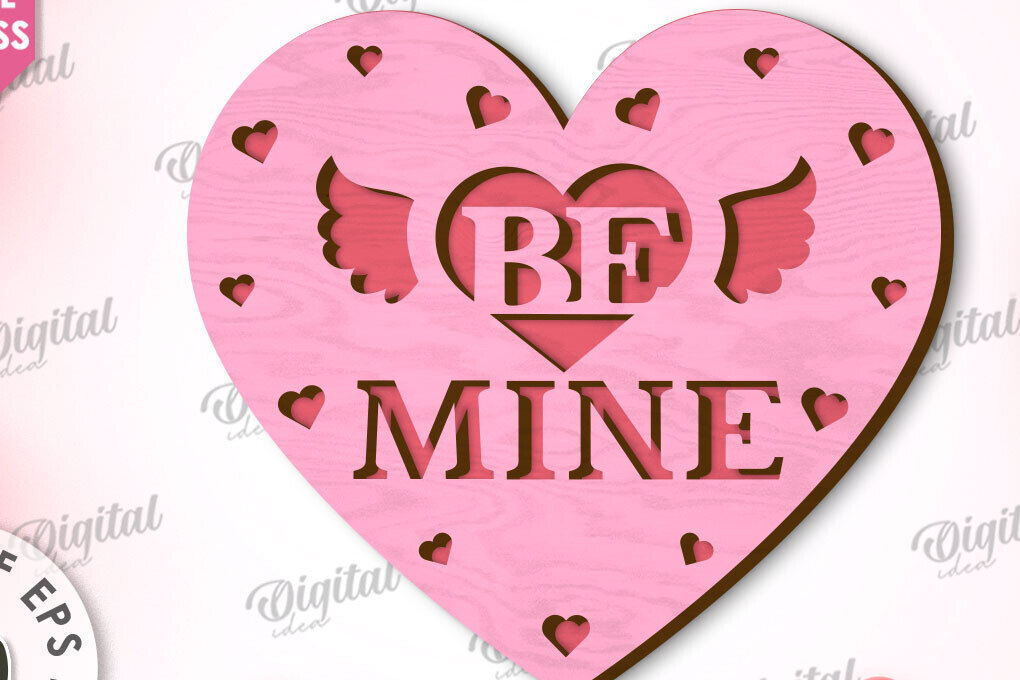 Intra απο ξύλο plywood 3mm-4mm πάχος –  κοπής με λέιζερ κάρτα καρδιάς του Αγίου Βαλεντίνου Δίασταση  20x20 cm INTRAFABR-111596928