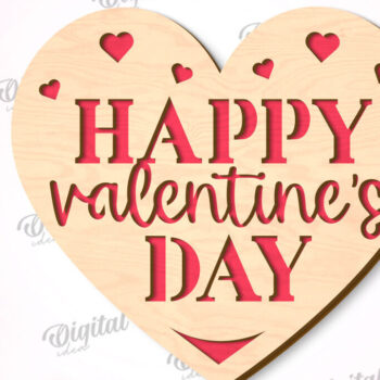 Intra απο ξύλο plywood 3mm-4mm πάχος – Πακέτο κοπής λέιζερ για κάρτες καρδιών του Αγίου Βαλεντίνου Δίασταση  20x20 cm INTRAFABR-111597806 - Image 8