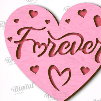 Intra απο ξύλο plywood 3mm-4mm πάχος – Πακέτο κοπής λέιζερ για κάρτες καρδιών του Αγίου Βαλεντίνου Δίασταση  20x20 cm INTRAFABR-111597806 - Image 12