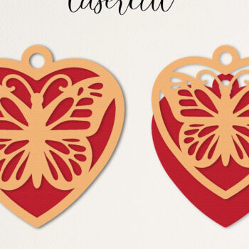 Intra απο ξύλο plywood 3mm-4mm πάχος – Κοπή με λέιζερ καρδιάς Αγίου Βαλεντίνου Δίασταση  20x20 cm INTRAFABR-113719381 - Image 1