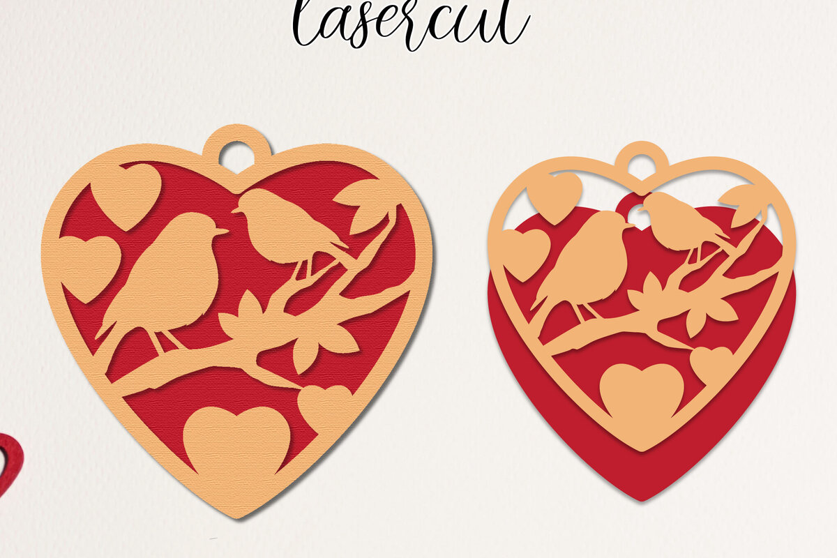 Intra απο ξύλο plywood 3mm-4mm πάχος – Κοπή με λέιζερ καρδιάς Αγίου Βαλεντίνου Δίασταση  20x20 cm INTRAFABR-113463801
